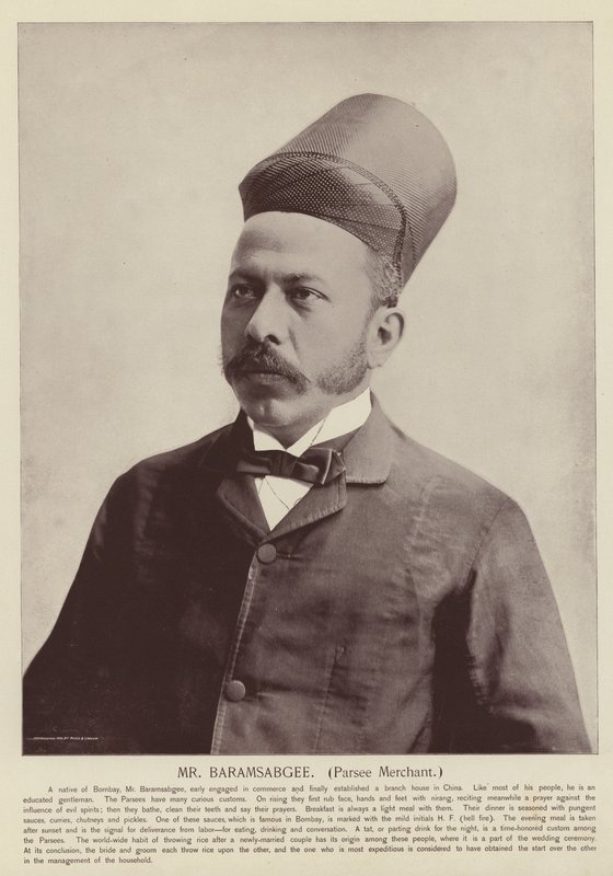 Pan Baramsabgee, kupiec Parsee autorstwa American Photographer