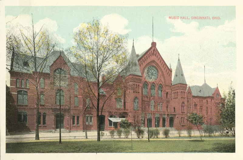 Music Hall, Cincinnati, Ohio (kolorowe zdjęcie) autorstwa American Photographer