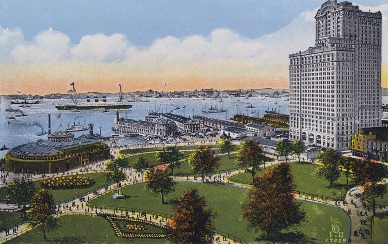 Nowy Jork: Battery Park (zdjęcie kolorowe) autorstwa American Photographer
