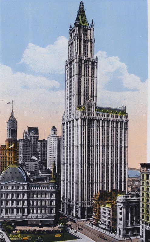 Nowy Jork: Woolworth Building (zdjęcie kolorowe) autorstwa American Photographer