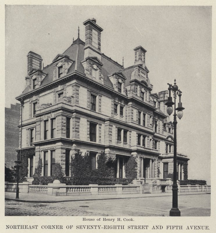 Północno-wschodni róg Seventy-Eight Street i Fifth Avenue (zdjęcie czarno-białe) autorstwa American Photographer