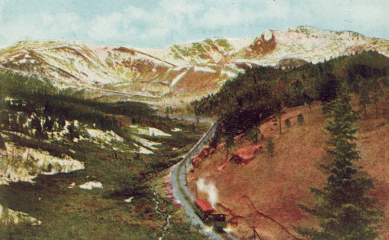 Pikes Peak z Pilot Knob, wysokość nad poziomem morza autorstwa American Photographer