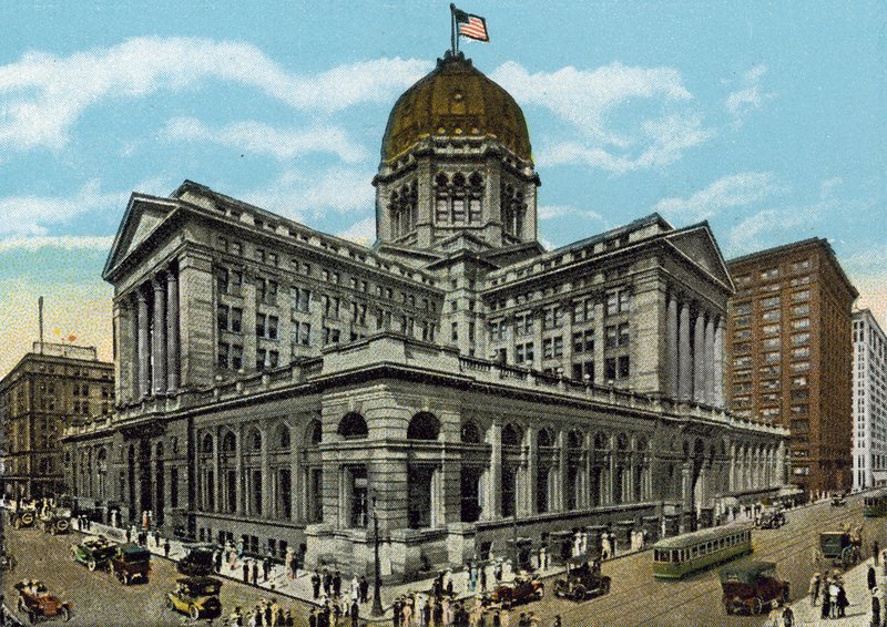 Poczta i budynek federalny (kolorowe zdjęcie) autorstwa American Photographer