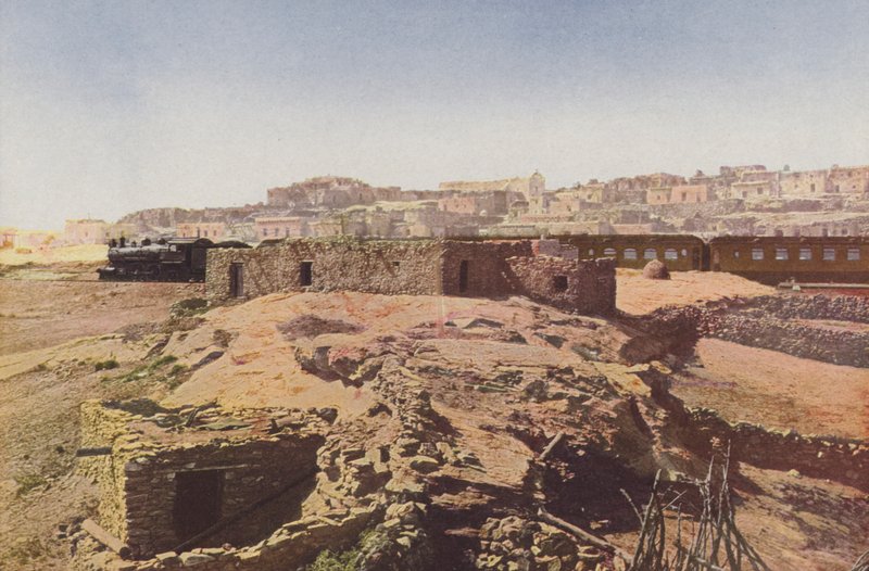 Pueblo of Laguna, Nowy Meksyk (zdjęcie kolorowe) autorstwa American Photographer