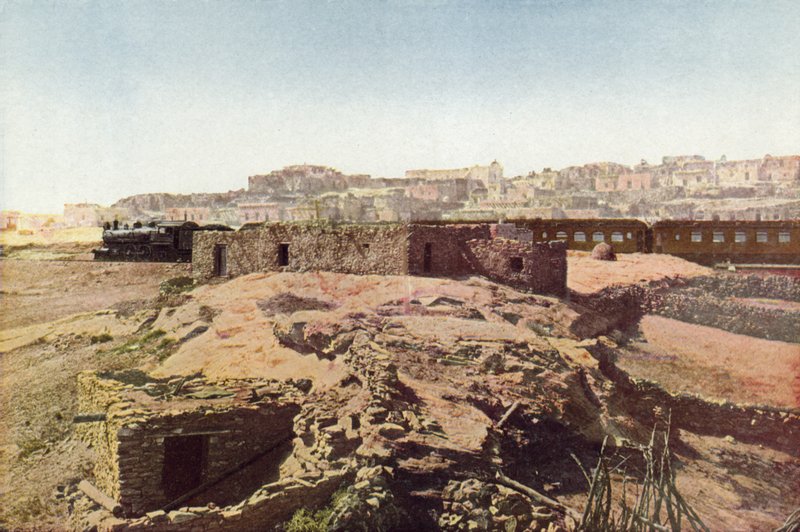 Pueblo of Laguna, Nowy Meksyk (kolorowe zdjęcie) autorstwa American Photographer