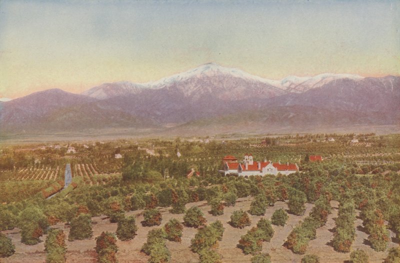 Redlands, Kalifornia, widok z Smiley Heights (zdjęcie kolorowe) autorstwa American Photographer