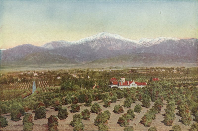 Redlands, Kalifornia, Widok z Smiley Heights (kolorowe zdjęcie) autorstwa American Photographer