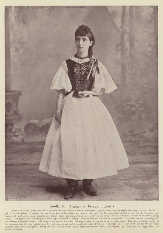 Samilia, węgierska cygańska królowa autorstwa American Photographer
