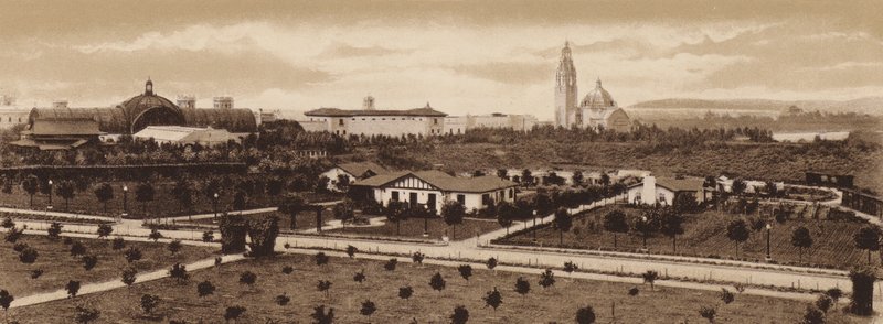 San Diego: Wzorcowa farma, Wystawa Panamsko-Kalifornijska (zdjęcie czarno-białe) autorstwa American Photographer