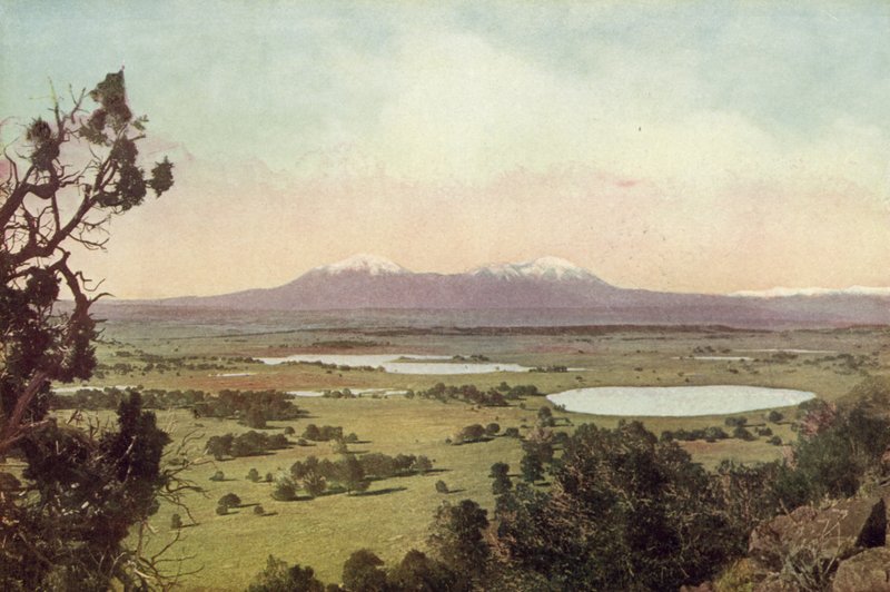 Spanish Peaks, Kolorado (kolorowe zdjęcie) autorstwa American Photographer
