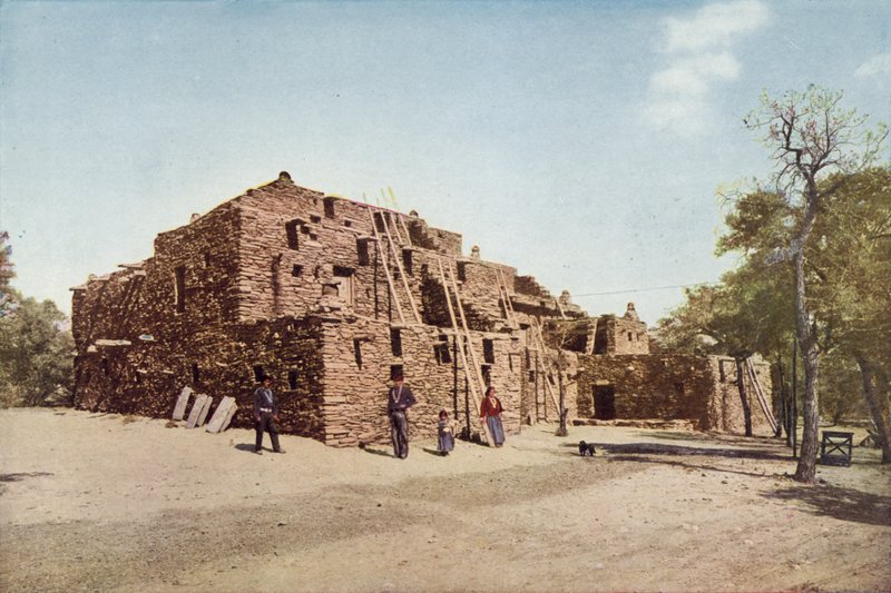 Dom Hopi, Wielki Kanion, Arizona (kolorowe zdjęcie) autorstwa American Photographer