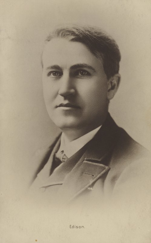 Thomas Edison (1847-1931), amerykański wynalazca autorstwa American Photographer