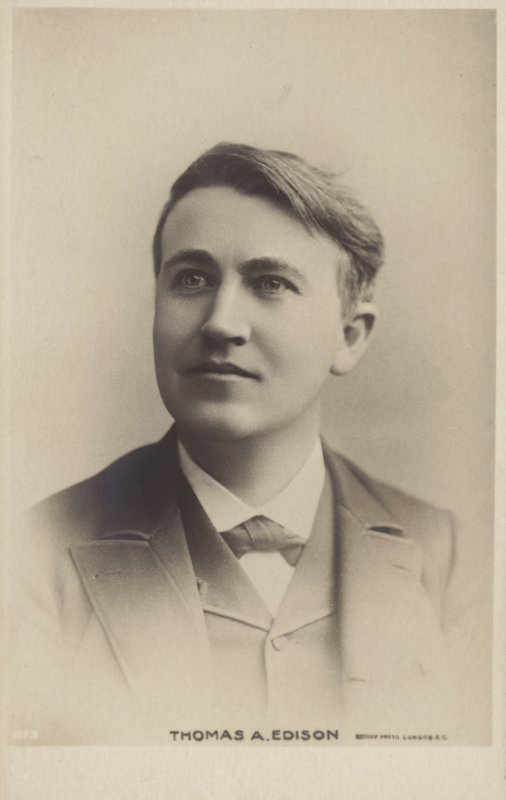Thomas Edison (1847-1931), amerykański wynalazca autorstwa American Photographer