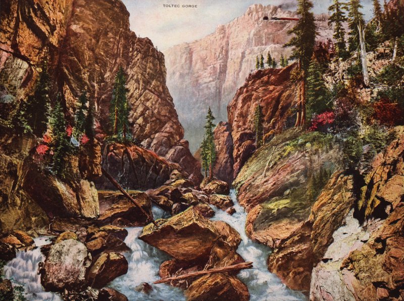 Wąwóz Toltec (zdjęcie kolorowe) autorstwa American Photographer