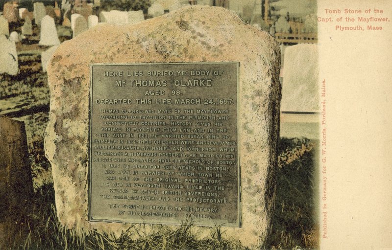 Grobowiec kapitana statku Mayflower, Plymouth, Massachusetts (zdjęcie kolorowe) autorstwa American Photographer
