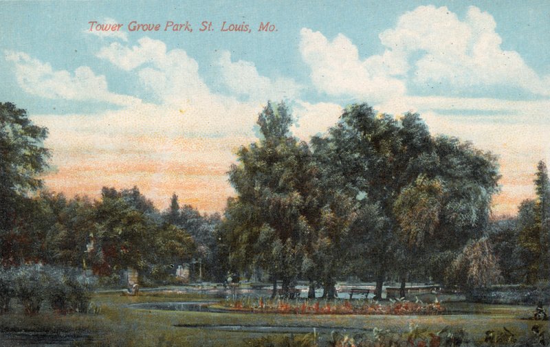 Tower Grove Park, St Louis, Mo (zdjęcie kolorowe) autorstwa American Photographer