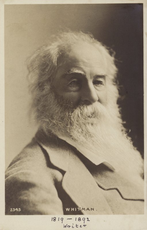 Walt Whitman (1819-1893), poeta amerykański autorstwa American Photographer