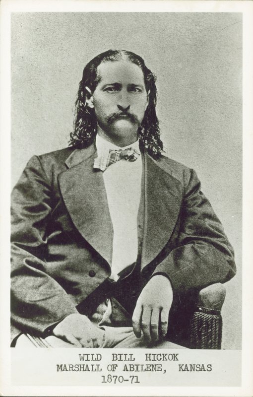 Dziki Bill Hickok, rewolwerowiec, hazardzista i stróż prawa amerykańskiego Zachodu (zdjęcie czarno-białe) autorstwa American Photographer