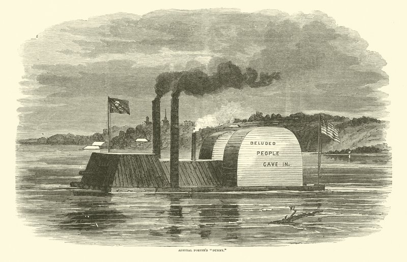 Admirał Porters Manekin, luty 1863 r. autorstwa American School