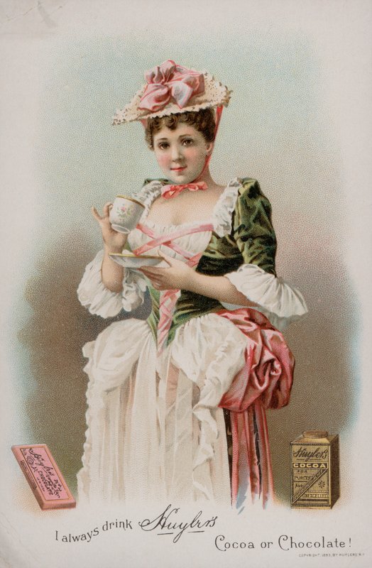 Reklama kakao Huylera i czekolady do picia, 1893 autorstwa American School