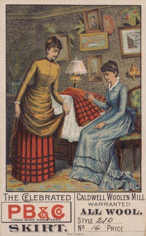 Reklama spódnic wełnianych (kolor litho) autorstwa American School