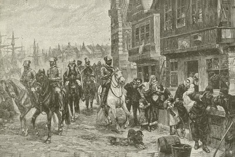 Alvas Last Ride przez Amsterdam, z obrazu Chas Rochussen autorstwa American School