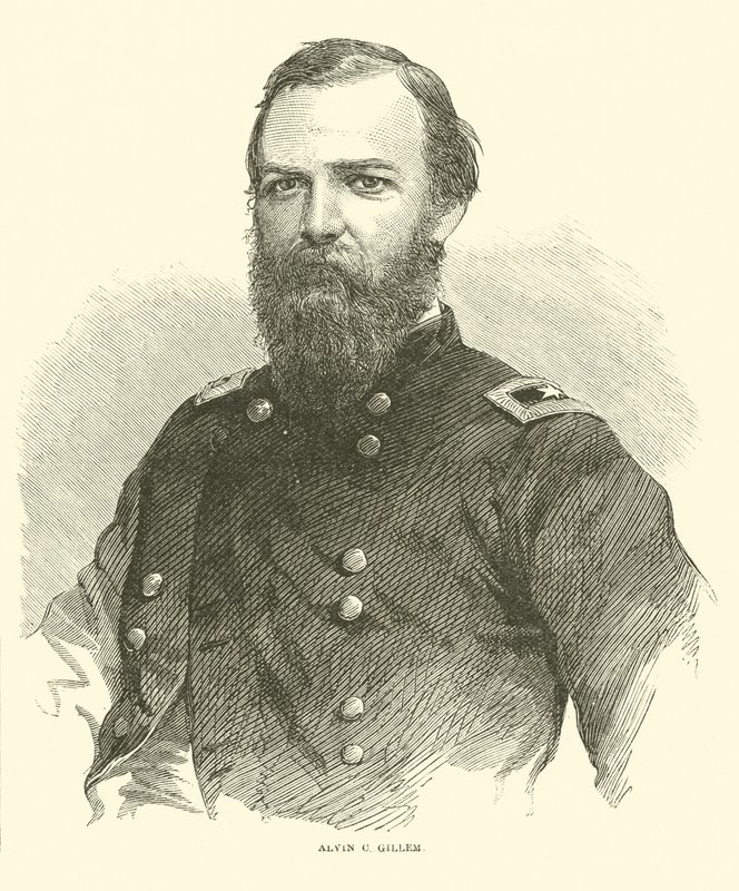 Alvin C Gillem, kwiecień 1865 autorstwa American School