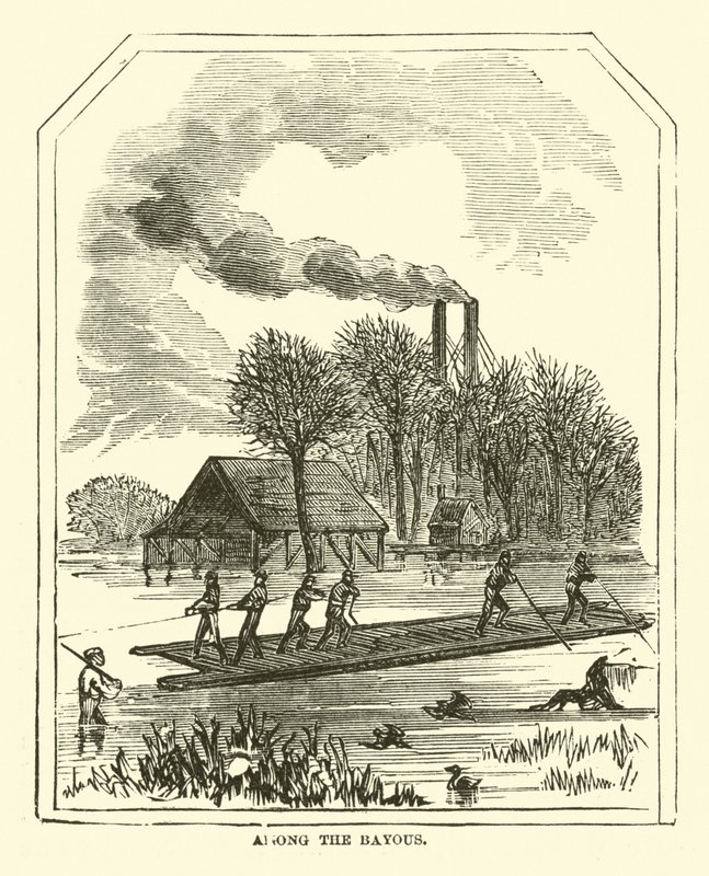 Wśród Bayous, marzec 1863 autorstwa American School