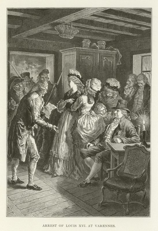 Aresztowanie Ludwika XVI w Varennes autorstwa American School