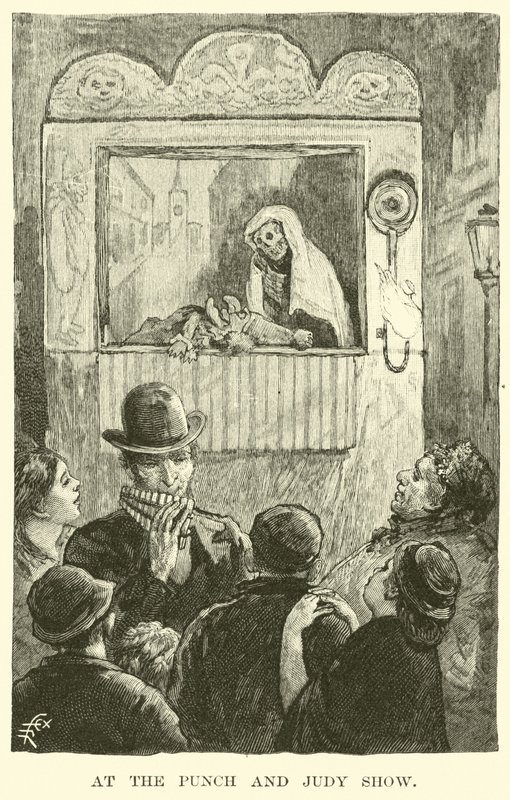 Na pokazie Punch and Judy autorstwa American School