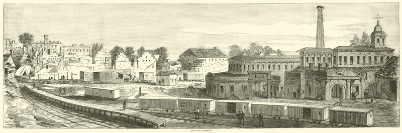 Atlanta, Georgia, wrzesień 1864 autorstwa American School