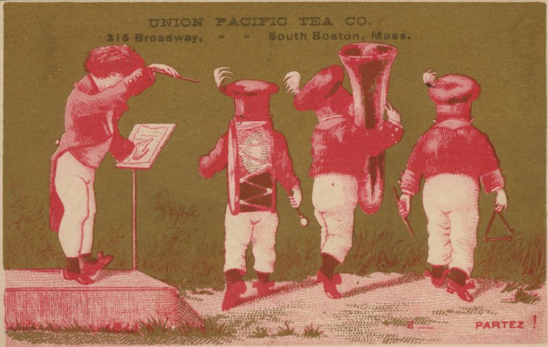 Zespół reklamujący Union Pacific Tea Co, South Boston autorstwa American School