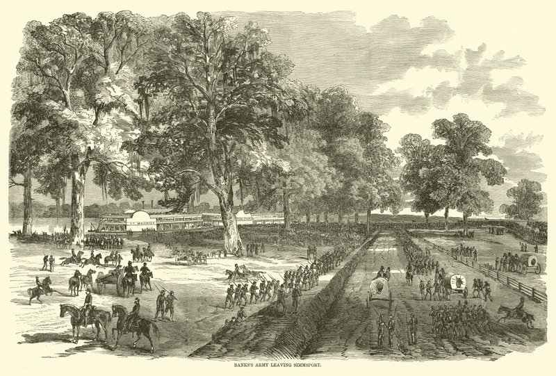 Armia Bankssa opuszcza Simmsport, maj 1863 autorstwa American School