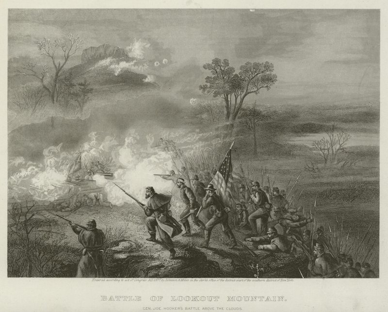 Bitwa pod Górą Widokową, 1863 autorstwa American School