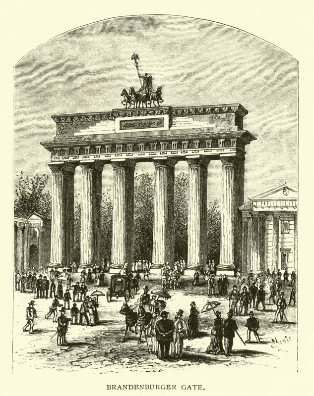 Brama Brandenburska autorstwa American School