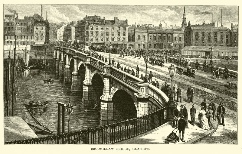 Most Broomielaw, Glasgow autorstwa American School