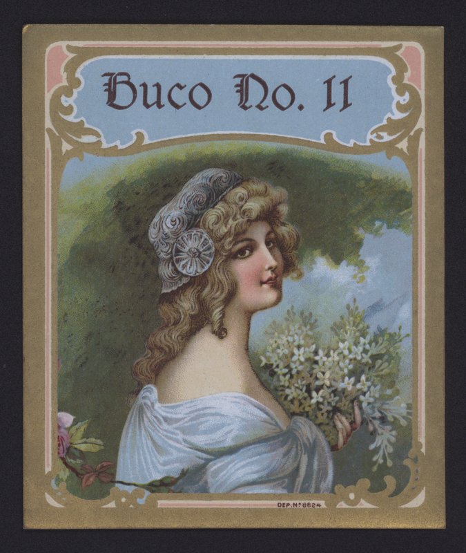 Buco No 11, etykieta na cygaro (chromolitho) autorstwa American School