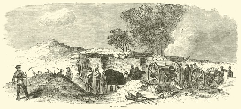 Prace budowlane, czerwiec 1864 autorstwa American School