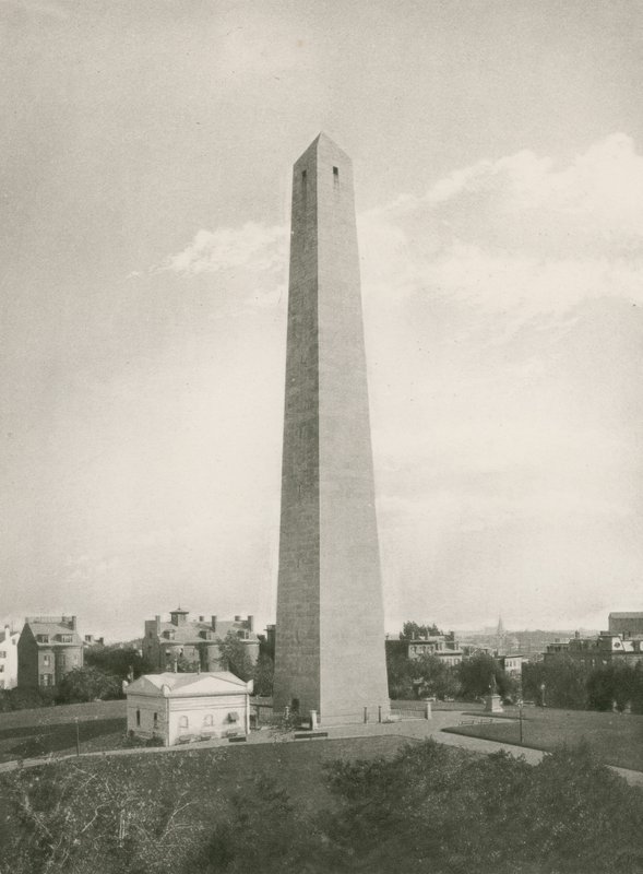 Pomnik Bunker Hill (fotograwiura) autorstwa American School