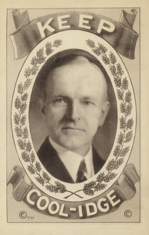 Calvin Coolidge (litografia) autorstwa American School