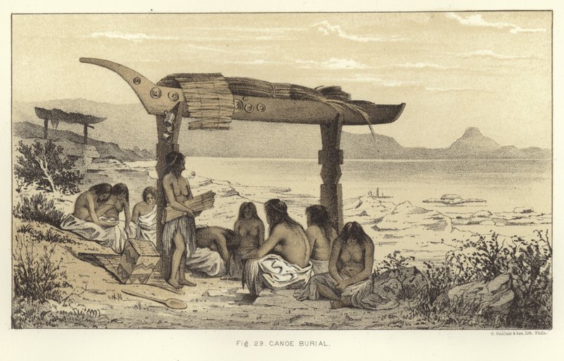 Pochówek kajakowy autorstwa American School