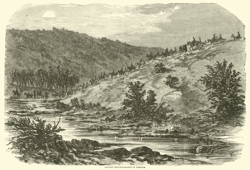 Zwiad kawalerii w Wirginii, wrzesień 1862 autorstwa American School