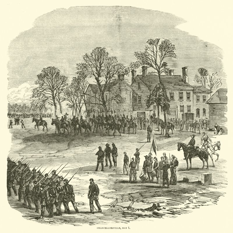 Chancellorsville, 1 maja 1863 r. autorstwa American School