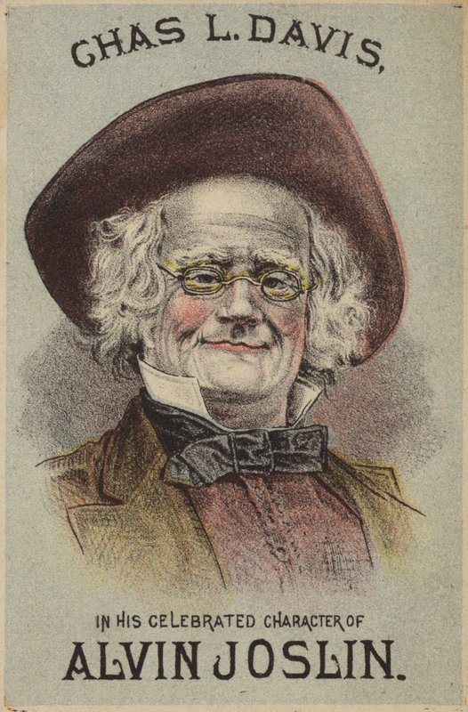 Chas L Davis w swojej sławnej postaci Alvina Joslina autorstwa American School
