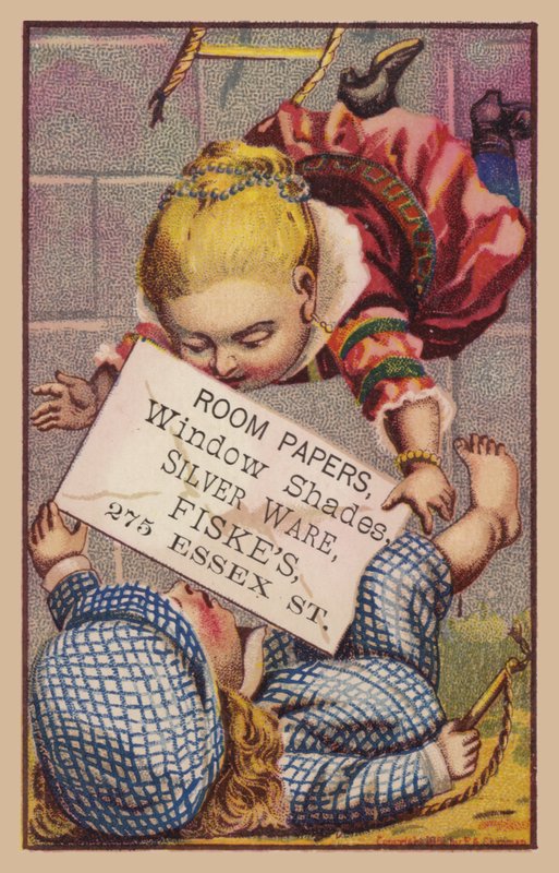 Dzieci spadające z drabiny linowej autorstwa American School