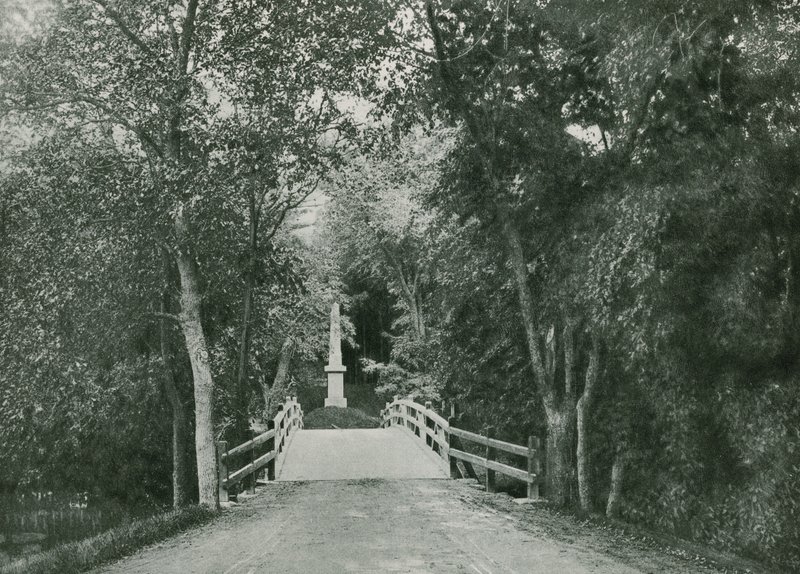 Concord Bridge, Lexington (fotograwiura) autorstwa American School