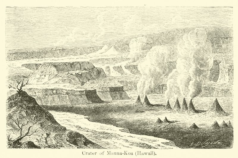 Krater Mauna-Koa na Hawajach autorstwa American School