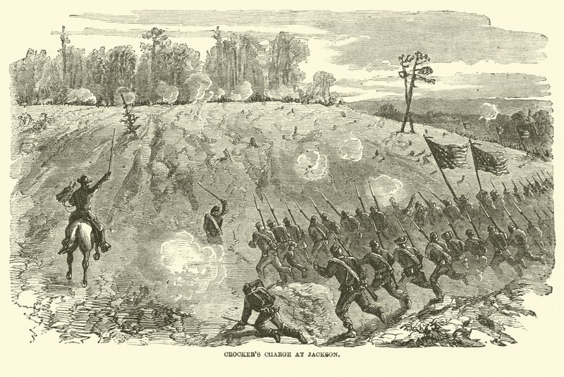 Crockers szarżuje w Jackson, maj 1863 r. autorstwa American School