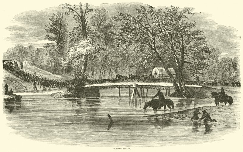 Przeprawa przez Nowy Jork, maj 1864 autorstwa American School