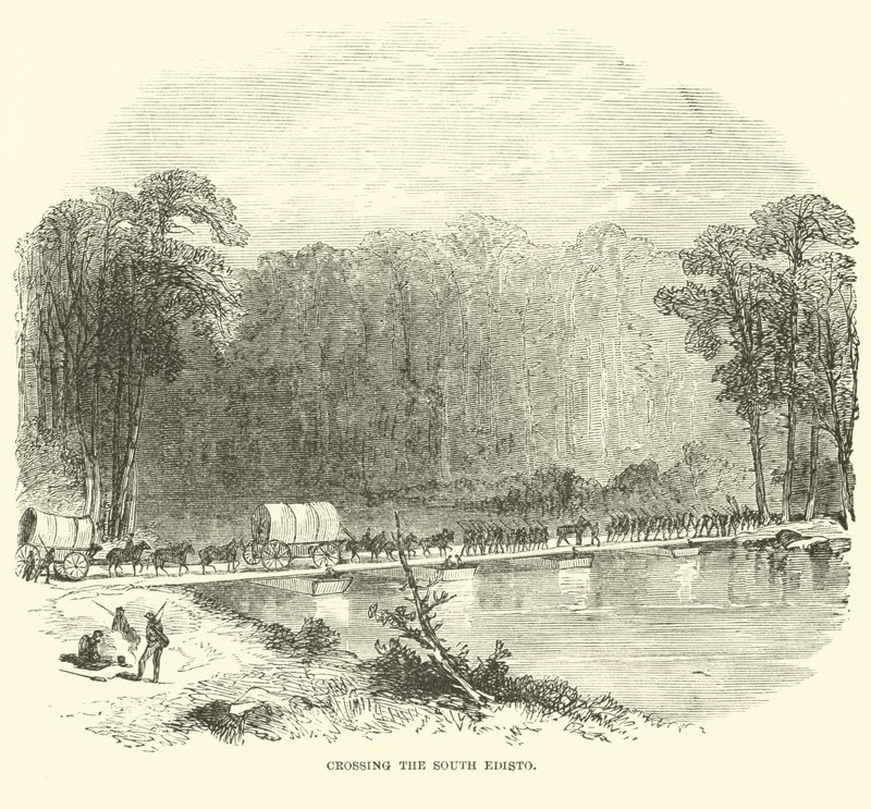 Przeprawa przez południowe Edisto, styczeń 1865 autorstwa American School